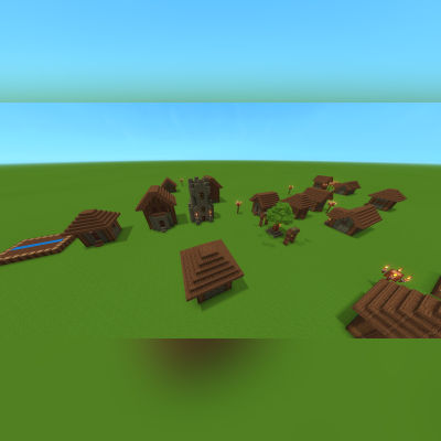 Minecraft Plains Village