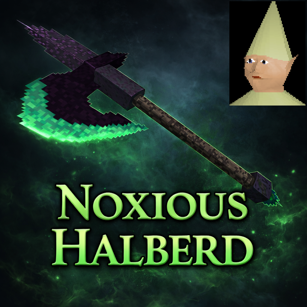 Noxious Halberd, Axe Blade of the Spider's Corrosion (OSRS Weapon)