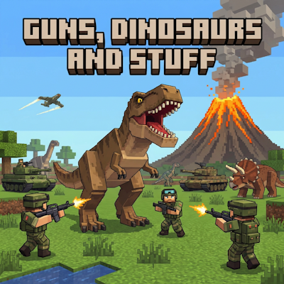 Guns, Dinosaurs and Stuff logo