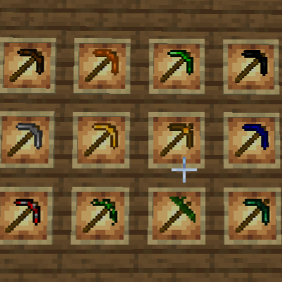 New pickaxe logo