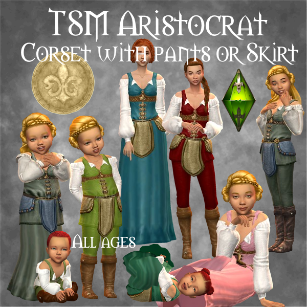 TSM Aristocrat Corset Pants or Skirt - for all ages logo