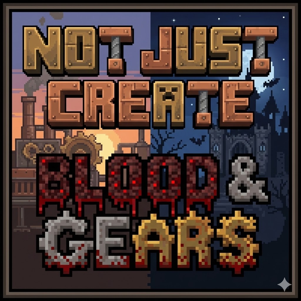 Not Just Create Blood and Gears logo