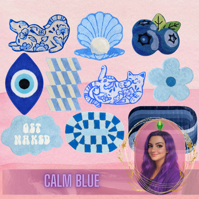 Calm Blue Rug Set logo