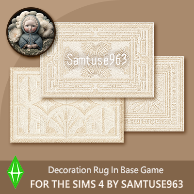 Fluffy Art Deco Rectanrular Dance Rug #2 Samtuse963 logo