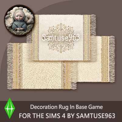 Fluffy Tassel Rectangular Dance Rug #1 Samtuse963 logo
