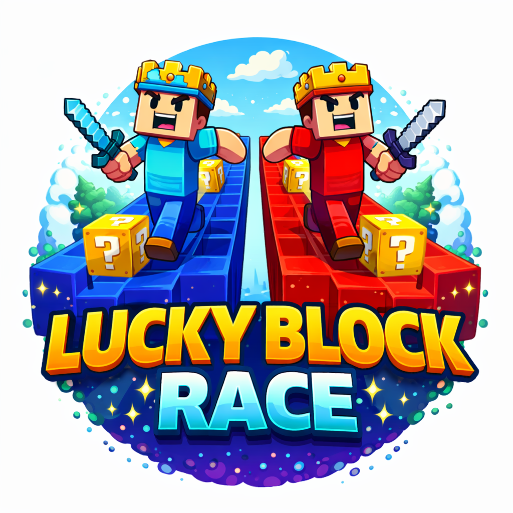 LUCKY BLOCK RACE FOR 2 PLAYERS.