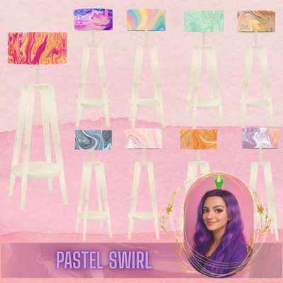Pastel Swirl Floor Lamp logo