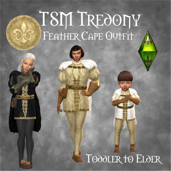 TSM Tredony Feather Cape Outfit logo