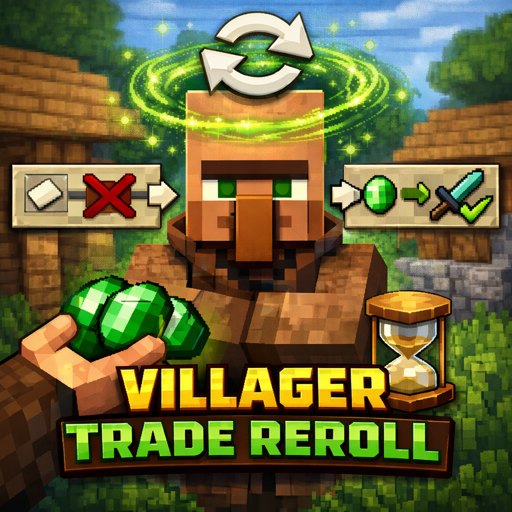 Villager Trade Reroll+ Mod Reviews & Ratings | ModDex