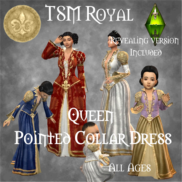 TSM Royal Queen Pointed Collar Dress for All Ages logo