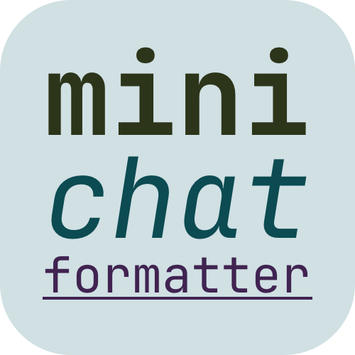 mini-chat-formatter logo