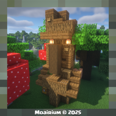 Dark Wood Moai Villager logo