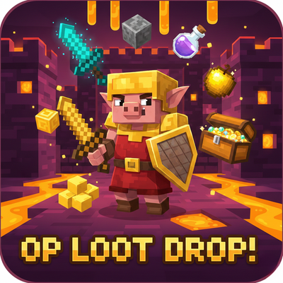 Piglins Drops OP Loot logo