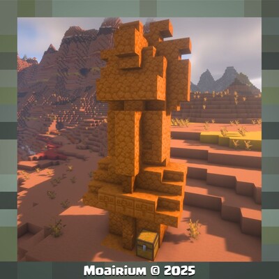 Badland Moai Villager logo