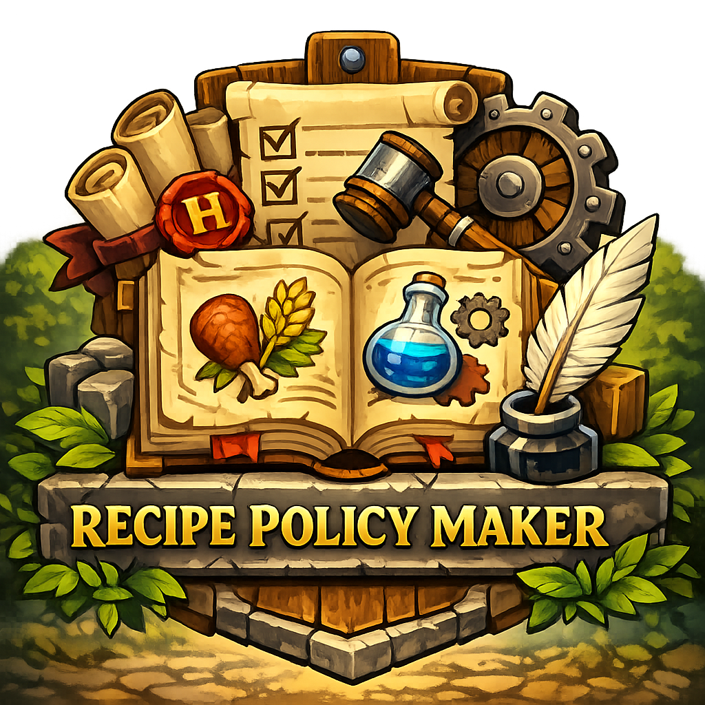 Recipe Policy Maker project artwork