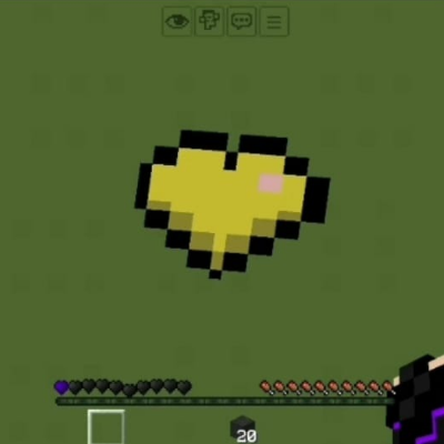 Heart lovely texture pack.now ender pearl totem mace trident are heart making them more unique beautiful 