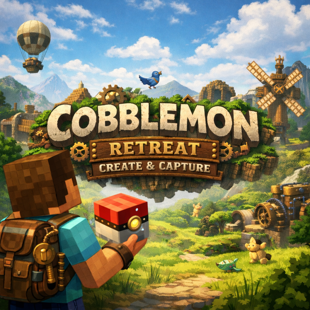 Cobblemon Retreat Create and Capture logo