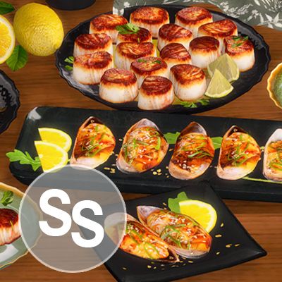 Mussels, Scallops and Seafood Pasta logo