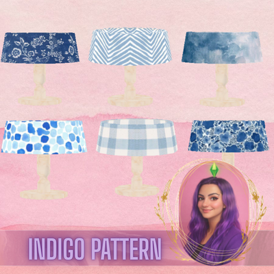 Indigo Pattern Table Lamp logo
