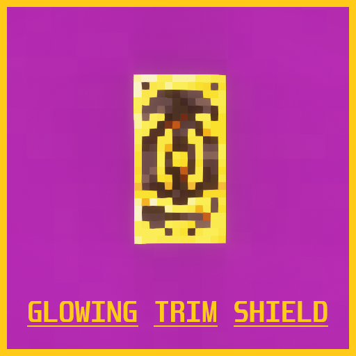 Glowing Trim Shield logo