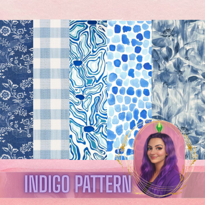 Indigo Pattern Area Rug logo