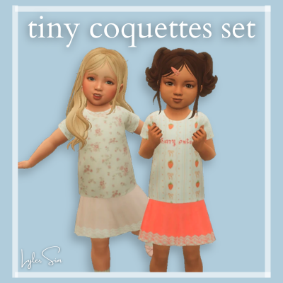 Tiny Coquettes Toddler Outfit Set logo