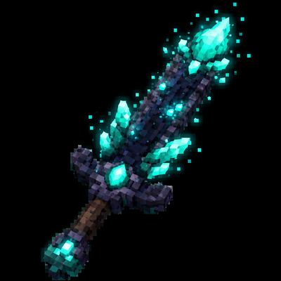 Deep Dark Crystal sword