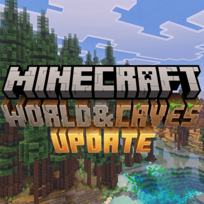 World and Caves Update logo