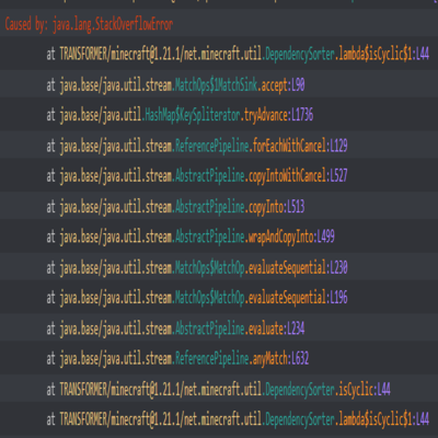 DependencySorter.isCyclic StackOverflow Crash Fix logo