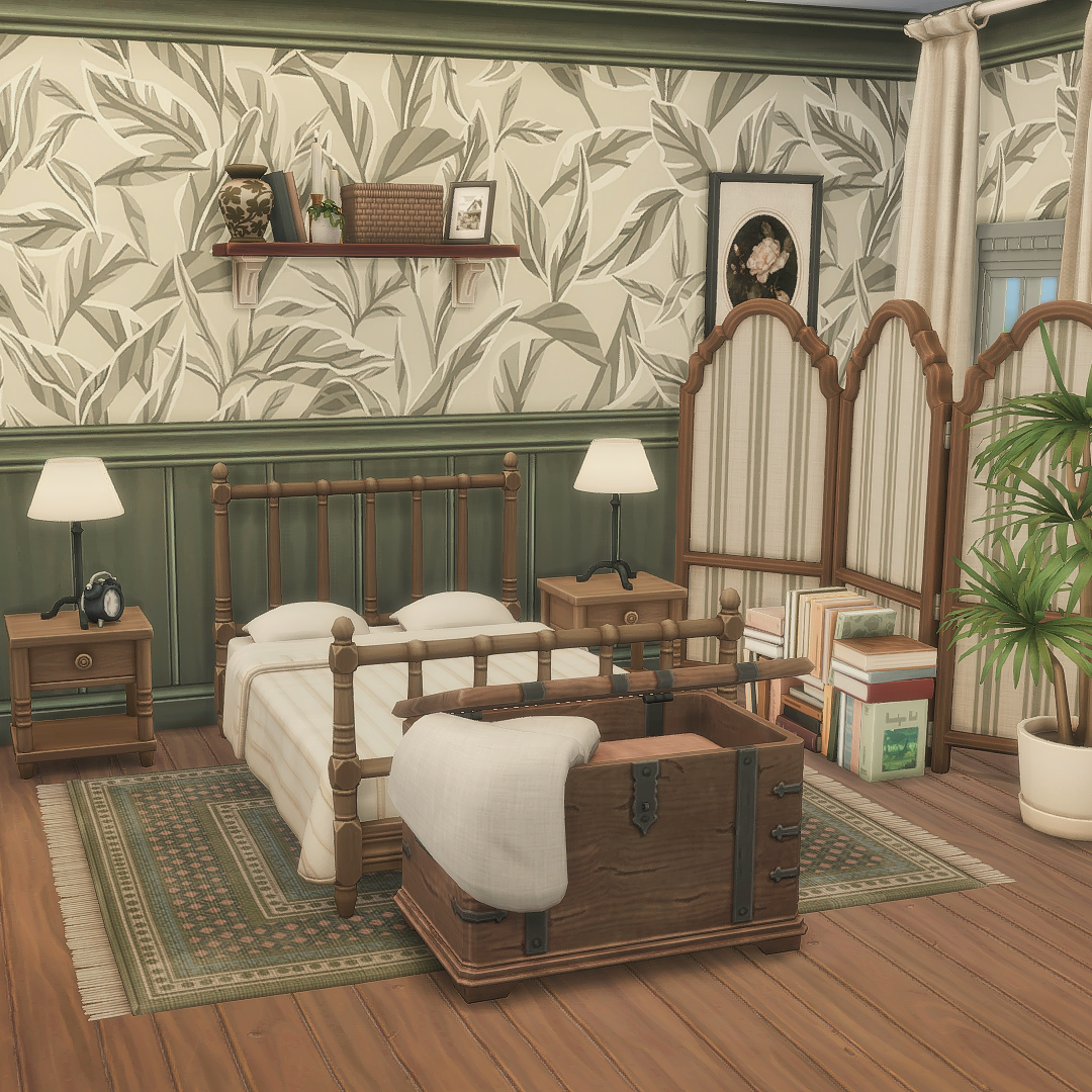 Cozy Vintage Bedroom 🌿 logo