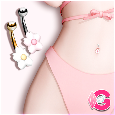 Cherry Blossom Belly Piercing (Sakura) • PI04 | Pink Navel Ring, Y2K Cute Jewelry logo