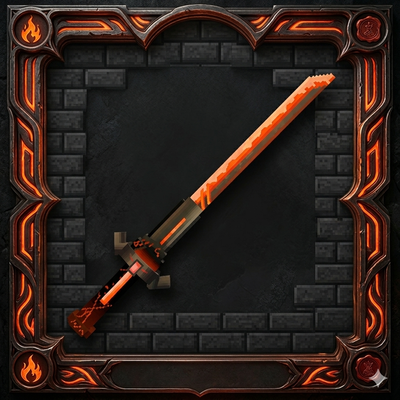 Sword 3D model : FlameDragonOverlord