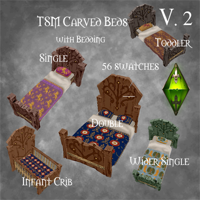TSM Carved Bed Set 2 logo
