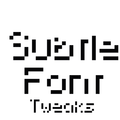 Subtle Font Tweaks logo