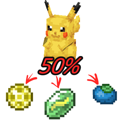 All cobblemon drops to 50 percentage