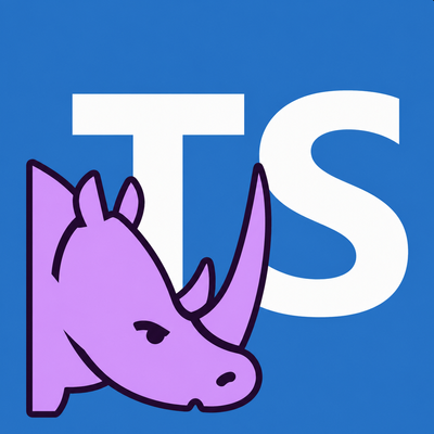 RhinoTS (Typescript for KubeJS) logo