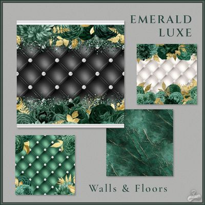 Emerald Luxe Walls & Floors logo