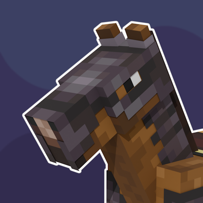 Simple Netherite Horse Armor logo