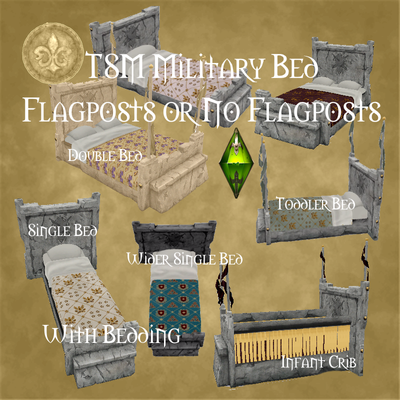 TSM Military Beds - Flagposts or No Flagposts logo