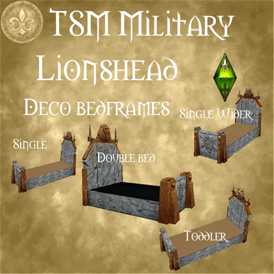 TSM Military Lionhead Deco Bedframes logo