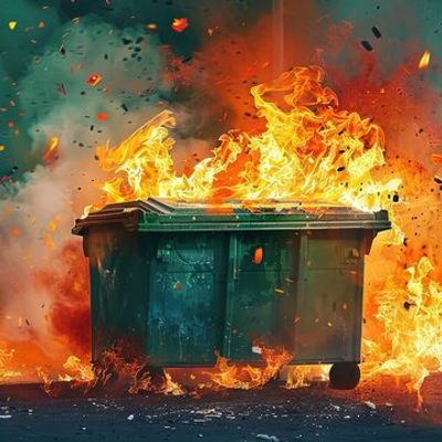 Dumpster Fire Deluxe logo