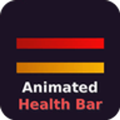 Animated health bar logo