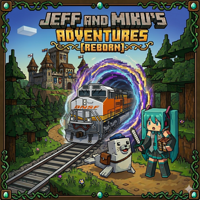 Jeff and Miku's Adventures Reborn logo