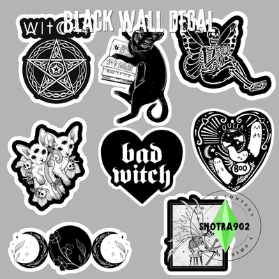 Black Wall Decal logo