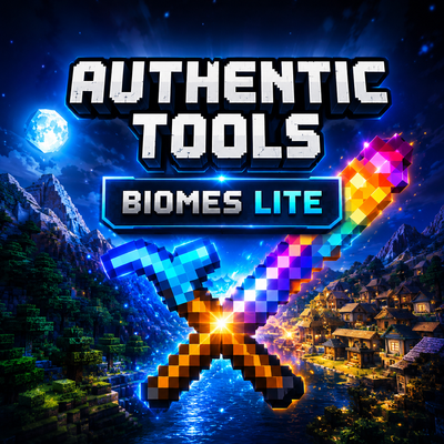 Authentic Tools & Biomes Lite logo