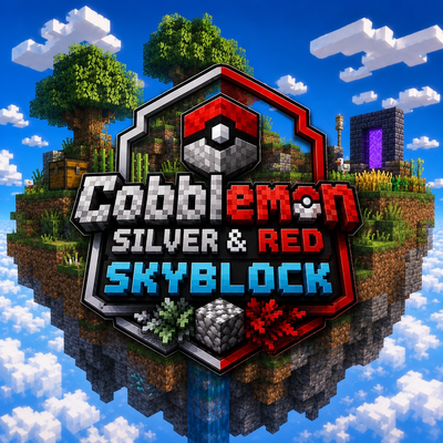 Cobblemon Silver & Red - Sky Block logo