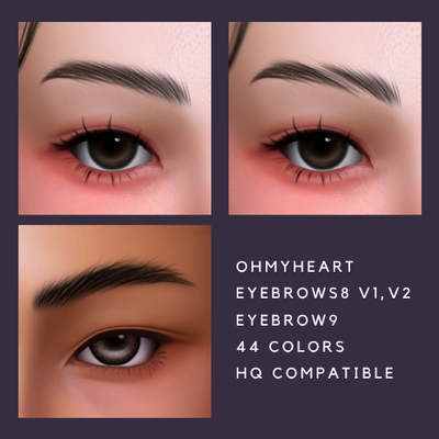 ohmyheart brows8,9 logo