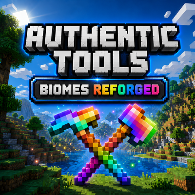Authentic Tools & Biomes: ReForged! logo