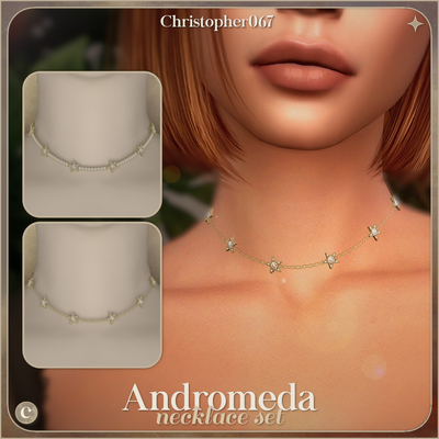 Andromeda Necklace Set - Diamond-Studded Star Charm Necklaces logo