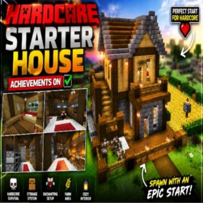 Hardcore Starter Survival House (Achievements ON)